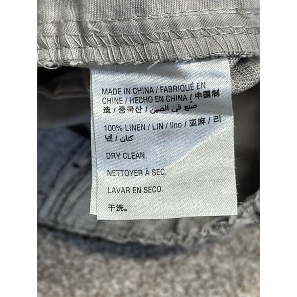 TASSO ELBA ISLAND Womens DRAWSTRING PANTS sz medium gray tropical trouser - Picture 12 of 12